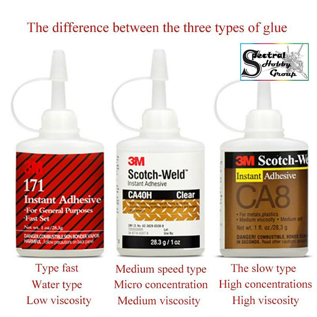 Dụng cụ keo đa năng siêu dính Glue 3M 171 CA8 CA40H CA48 nhựa plastic / kim loại metal / cao su rubber