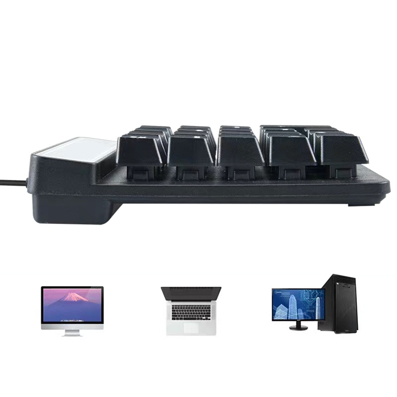 Bàn Phím Số 19 Phím Mini Có Dây Usb Thông Dụng Cho Máy Tính Laptop