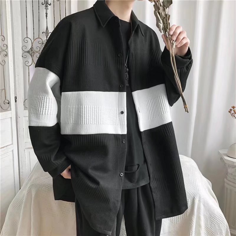 Áo Khoác Tay Dài Nam  Kiểu Dáng Đơn Giản Thời Trang Hàn Quốc Cho Nam Và Nữ Khoác Mỏng  Form Rộng Unisex