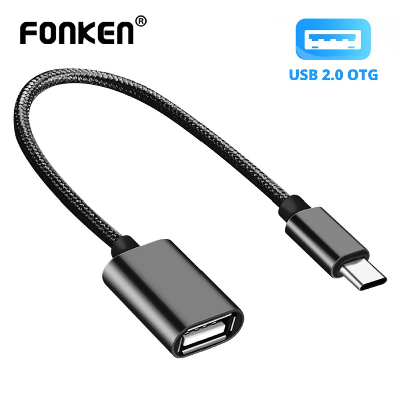 Cáp Chuyển Đổi FONKEN OTG USB-C Từ Type C Sang USB 2.0 Cho Macbook Huawei Xiaomi