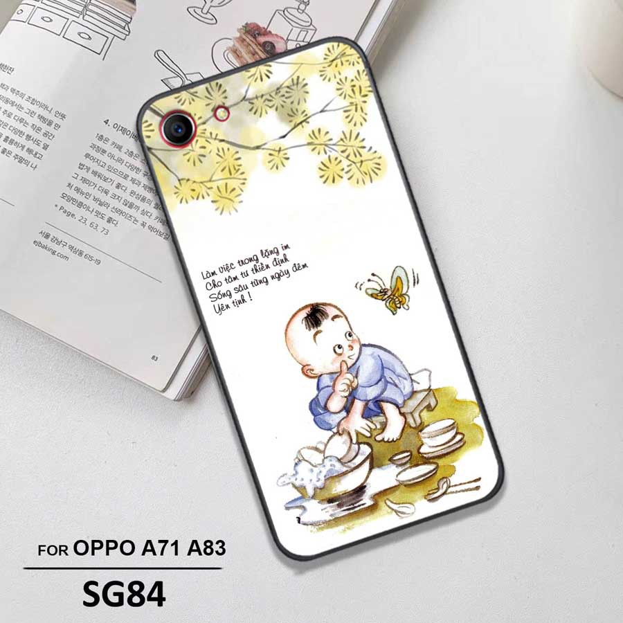 Ốp kính cường lực OPPO A71 - A83 Ốp điện thoại cao cấp  Son Store68