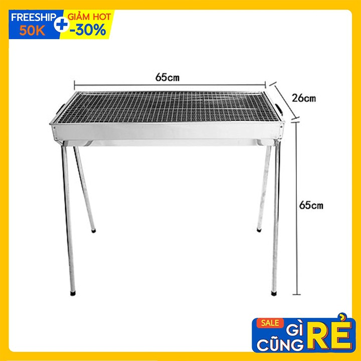 Bếp nướng than hoa bbq ngoài trời inox loại to