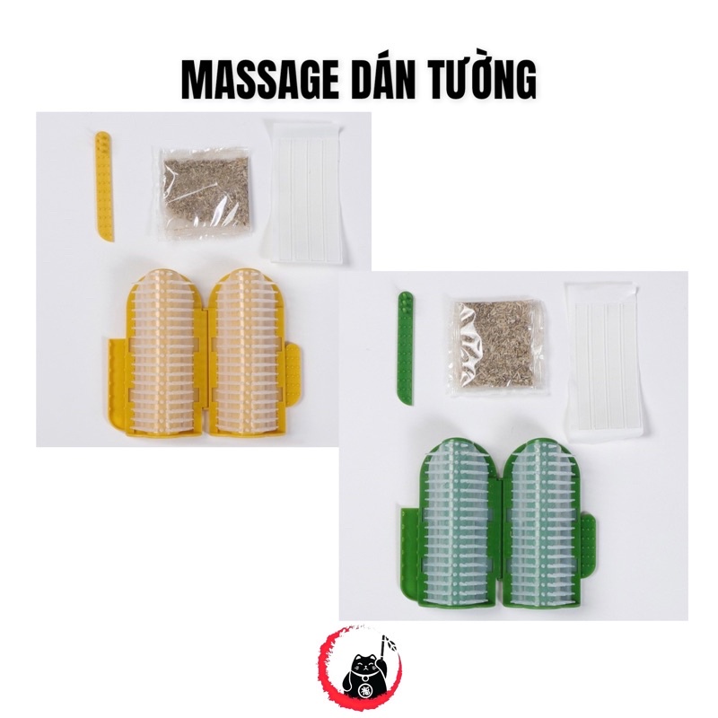 Bộ massage gắn tường kèm catnip