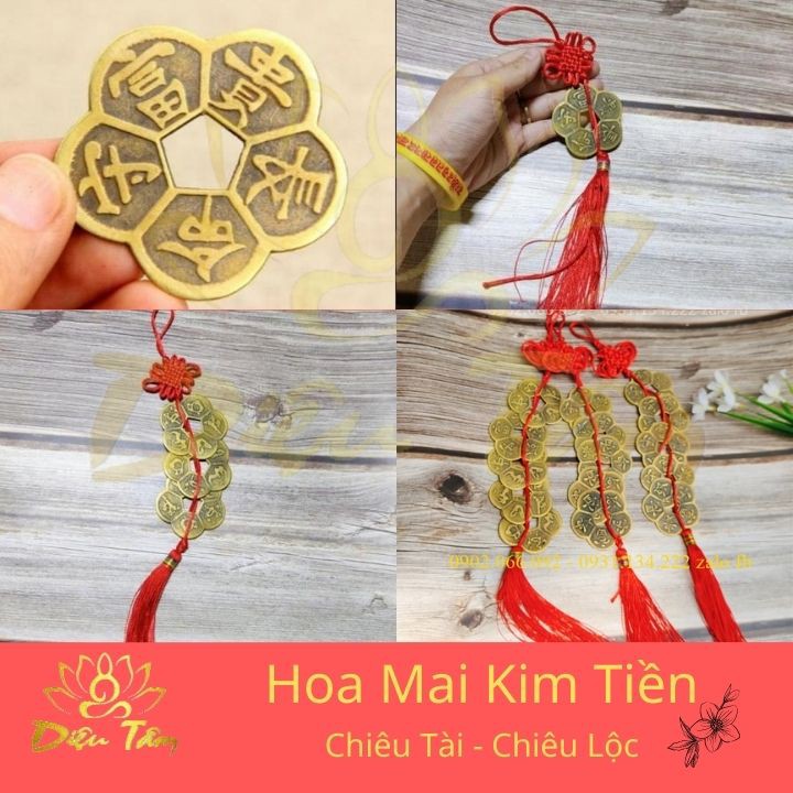 Tiền xu Hoa Mai cỡ lớn, Xâu tiền xu