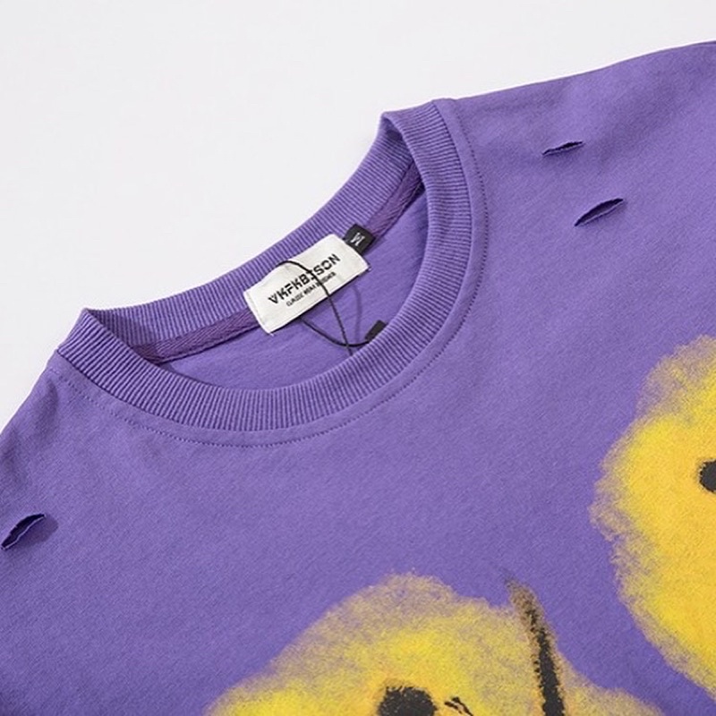 Áo thun tay lỡ chất cotton co dãn in hình hoạ tiết năng động dáng Unisex- emoji SWEET