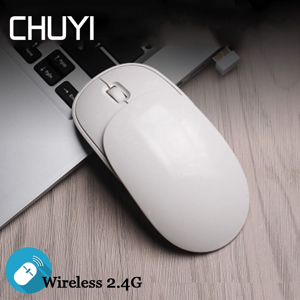 Wireless Chuột Slide Mouse Rechargeable Ergonomic Silent Optical USB Mice Game Mute Laptop PC Mouse