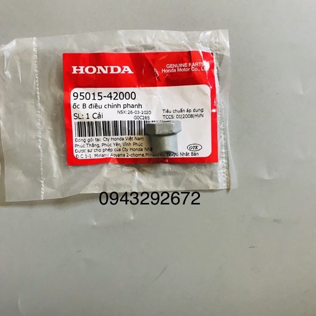 Bộ 4 ốc điều chỉnh phanh Dream Thái Honda