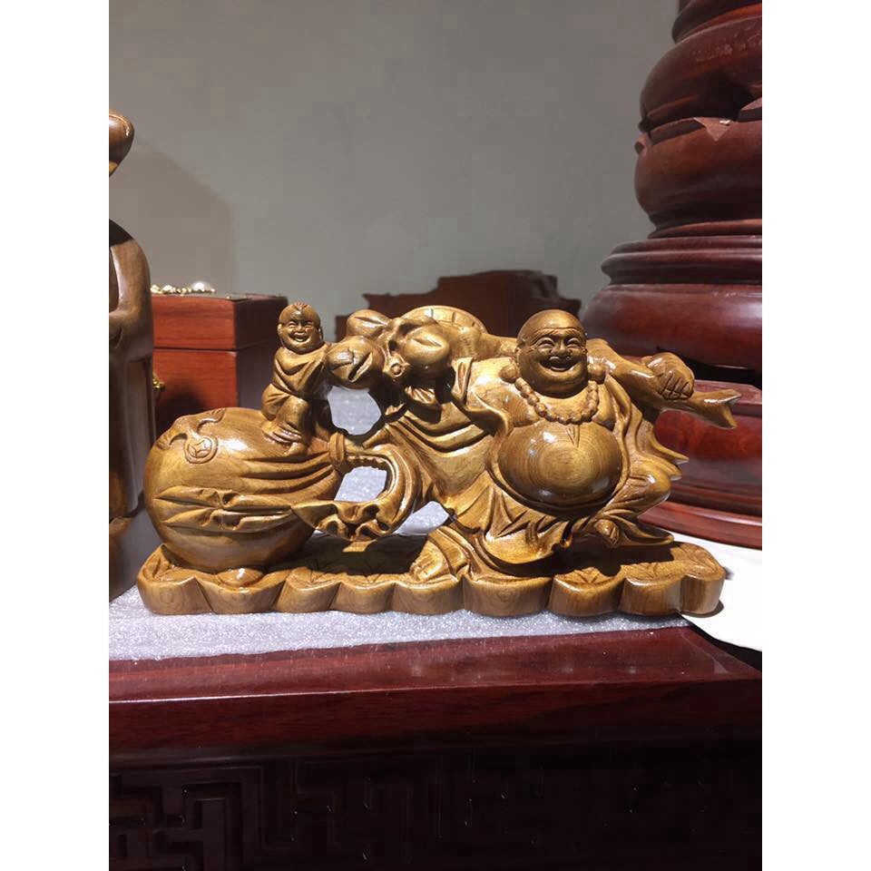 Tượng di lạc kéo bao tiền dài 20 cm-TẶNG 1 VÒNG ĐEO TAY -TẶNG VÒNG ĐEO TAY