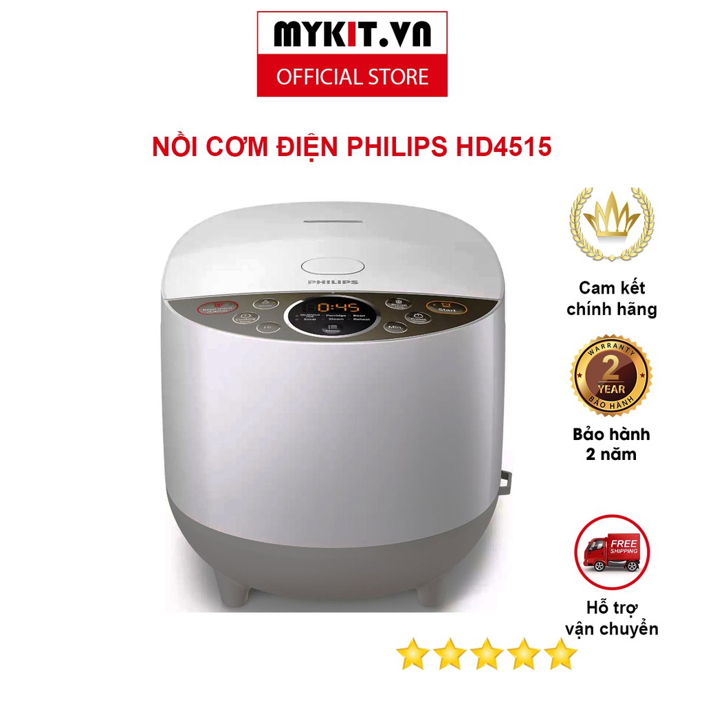 Nồi Cơm Điện Tử Philips 1.8 Lít HD4515 - MYKIT.VN