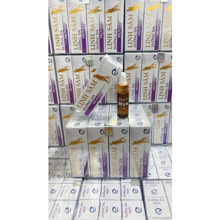 Serum mụn Siêu Tốc 24h Linh Sâm 5ml -giúp làm mờ vết thâm sẹo trên da, se khít lỗ chân lông
