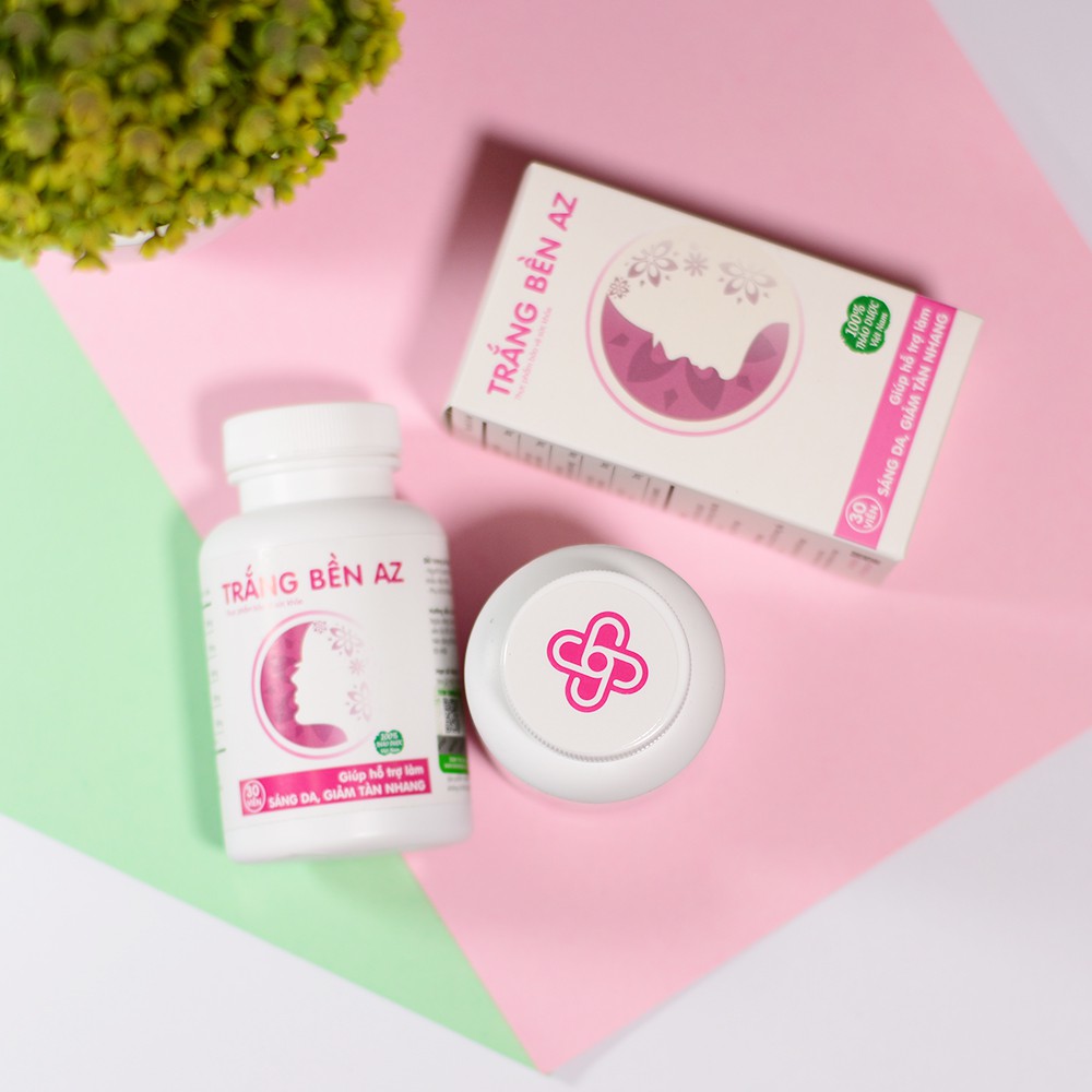 Combo 2 Hộp Trắng Bền AZ - Cải Thiện Nám, Tàn Nhang Tận Sâu Bên Trong, Trắng Da Từ Thảo Mộc Tự Nhiên ( Hộp 30 Viên ) | BigBuy360 - bigbuy360.vn