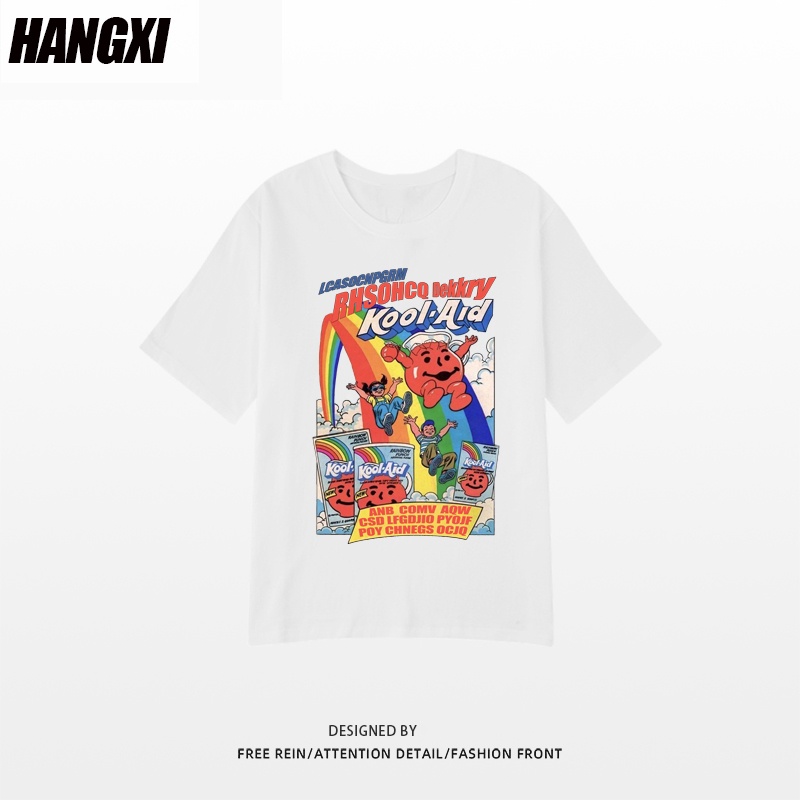 NRVP Áo Thun Tay Ngắn Cổ Tròn Thời Trang Mùa Hè Phong Cách Hàn Quốc 2022 Cho Nam Và Nữ