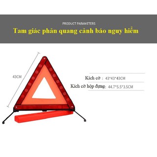 Biển cảnh báo nguy hiểm có phản quang cho ô tô - ảnh sản phẩm 4