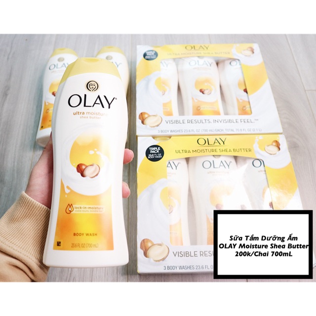 SỮA TẮM DƯỠNG ẨM OLAY SHEA BUTTER