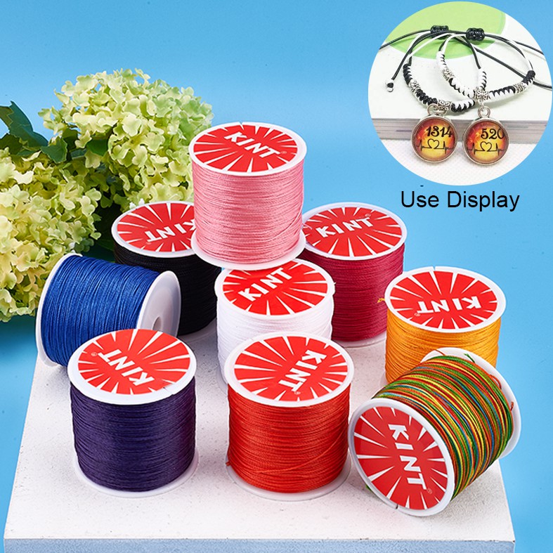 Cuộn Dây Sáp Tròn 0.5mm Dài 106m Dùng Để Làm Đồ Trang Sức Thủ Công Tiện Dụng