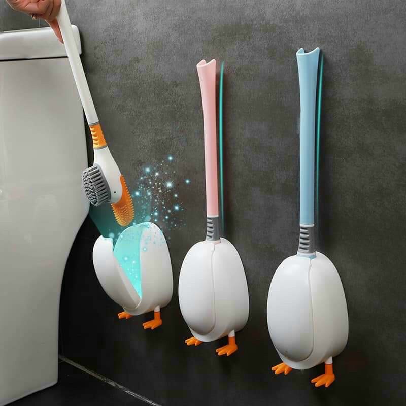 Chổi cọ vệ sinh silicon hình vịt.