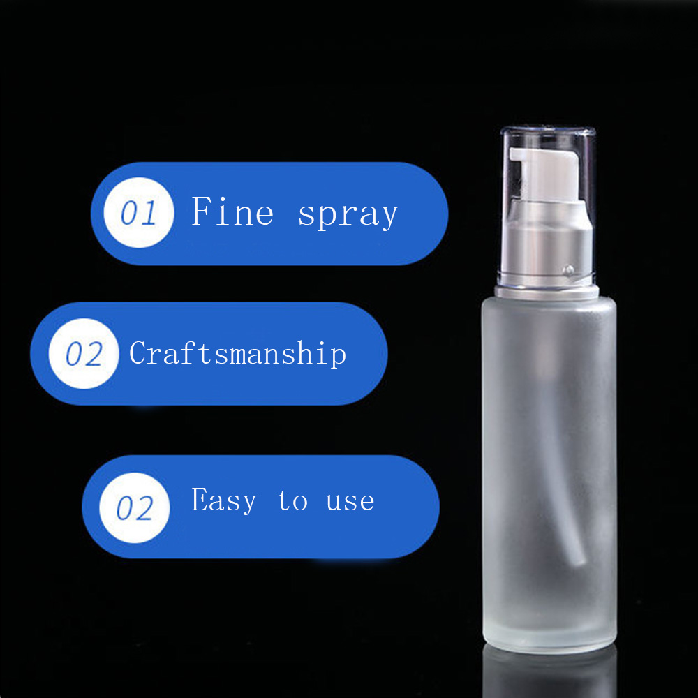(Hàng Mới Về) Chai Thủy Tinh Trong Suốt Có Thể Đổ Đầy Dung Tích 20 / 30 / 50 / 100ml