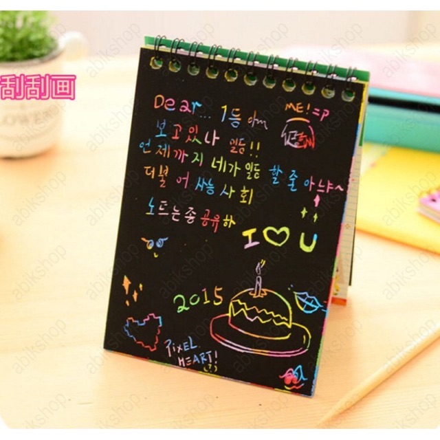 Sổ tay ma thuật Scratch note cực kỳ cute và độc lạ A203