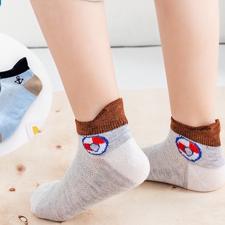 Set 5 Đôi TấT LướI HọA TiếT HoạT HìNh Cho Bé Từ 1-12 TuổI