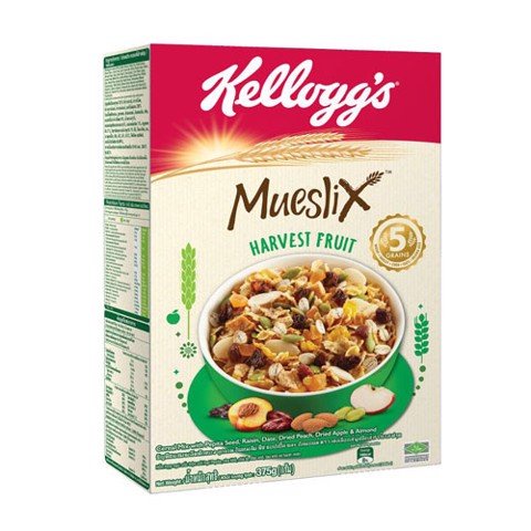 Bánh / Ngũ cốc ăn sáng Kellogg’s Mueslix Harvest Fruit - Hộp 375g