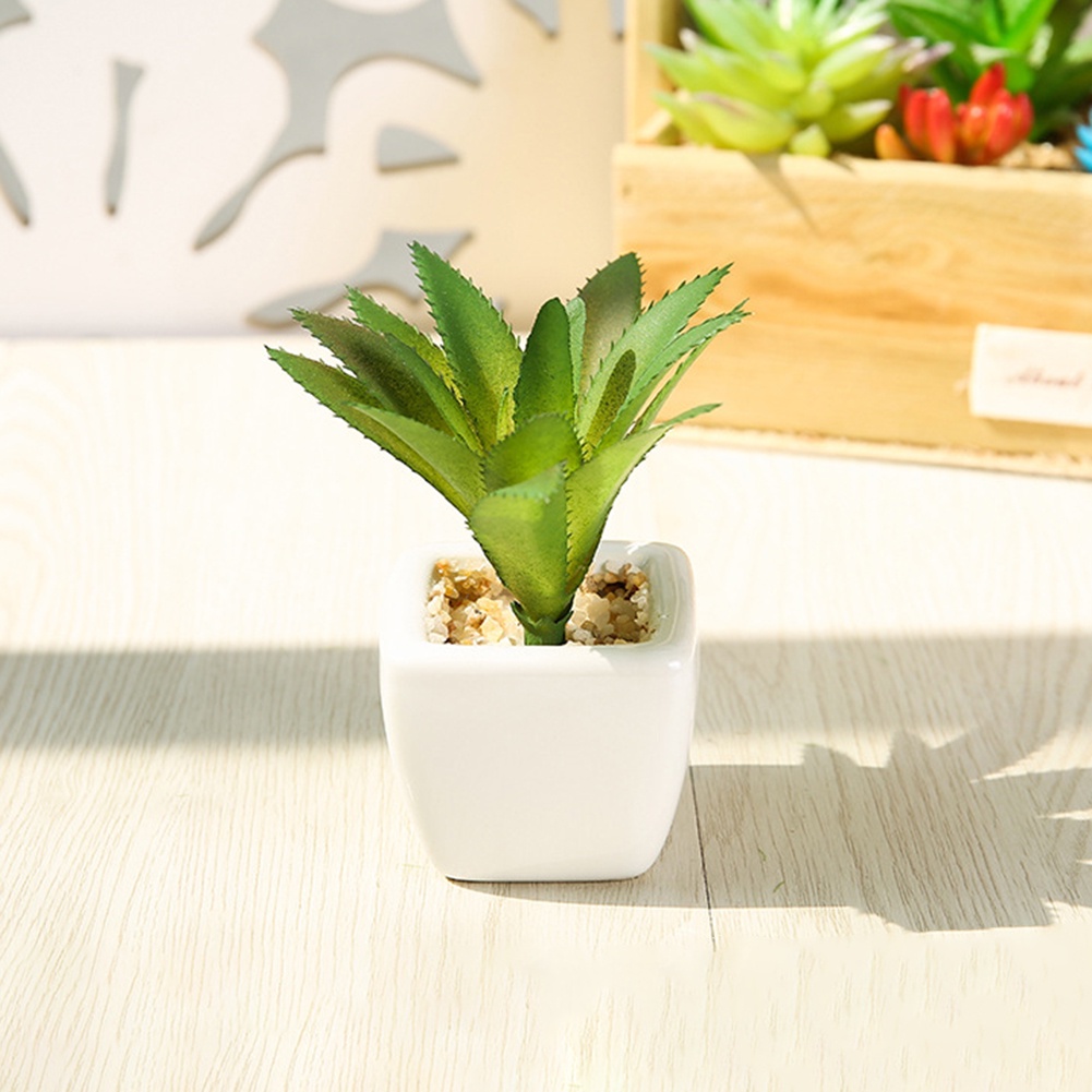 Chậu sen đá giả dùng để trang trí nội thất / văn phòng / ban công