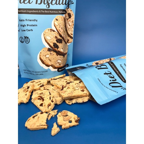 Bánh Biscotti ăn kiêng hỗ trợ giảm cân - giàu dinh dưỡng, healthy vị nguyên bản