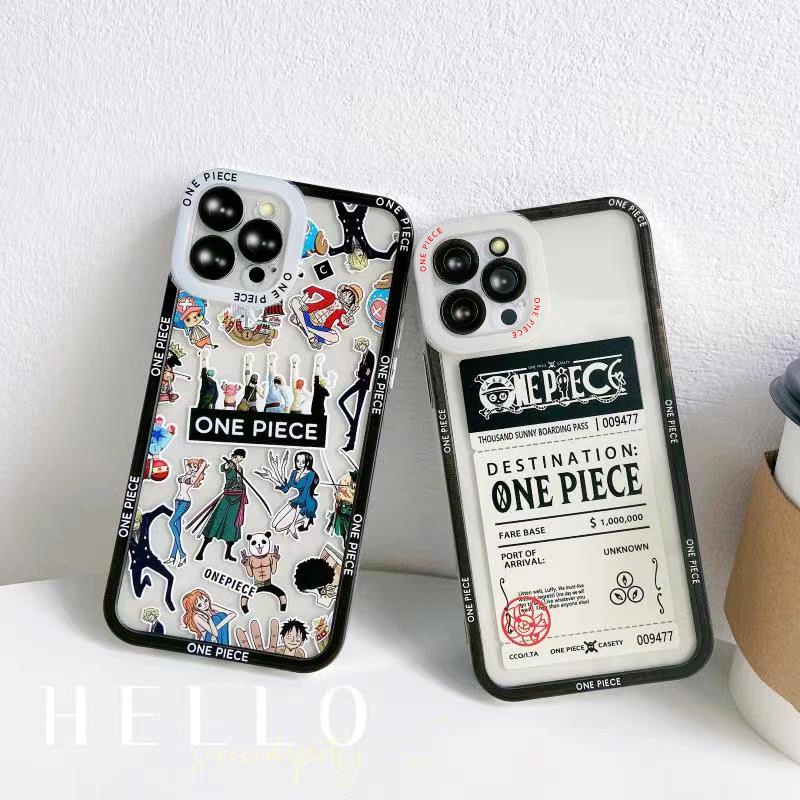 Ốp Điện Thoại Trong Suốt In Hoạt Hình One Piece Cho Iphone 12 Pro Max 7 8 Plus Se 2020 11 Pro Max X Xr Xs Max