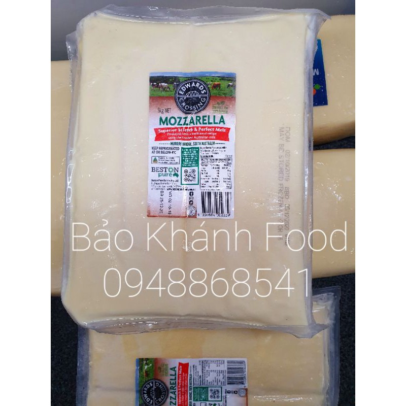 Phomai mozzarella Úc Beston khối 5kg