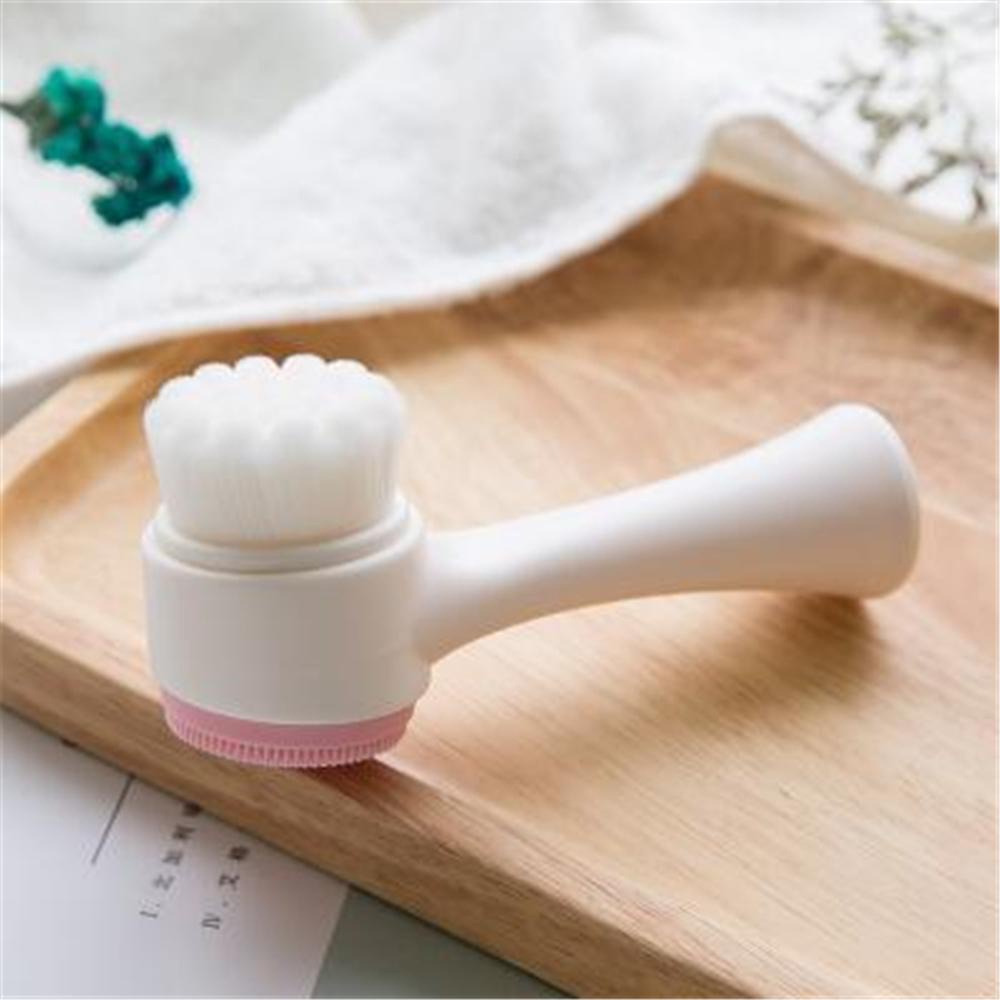BORAG Bàn Chải Silicone 3D Hai Mặt Chăm Sóc Da