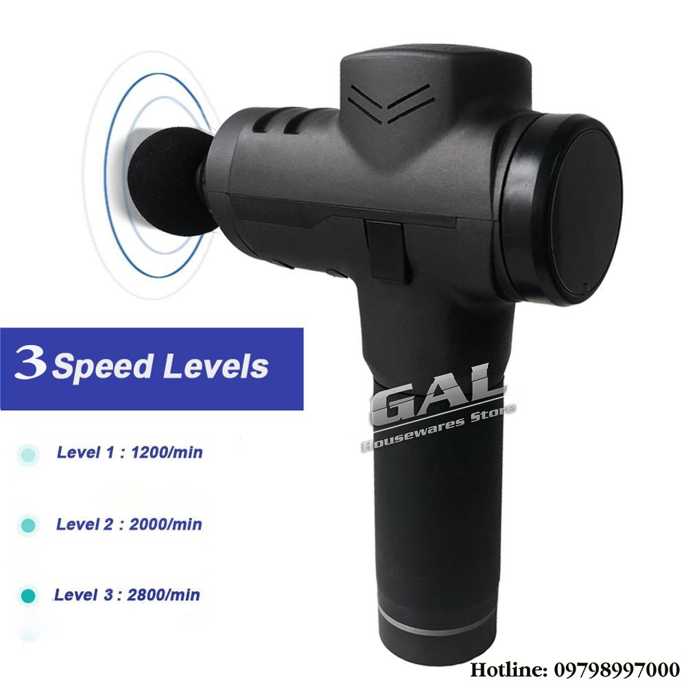 Máy massage gun phục hồi trị đau nhức giảm căng cơ sau hoạt động