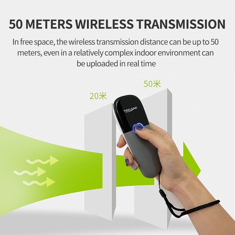 Máy quét mã vạch không dây 2.4G kết nối bluetooth cho 1D Android IOS Windows Pocket