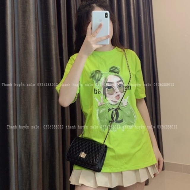 Áo Thun Cô Gái Nam nữ Cổ Tròn Form Rộng  Áo Phông Unisex Basic Cotton Oversize