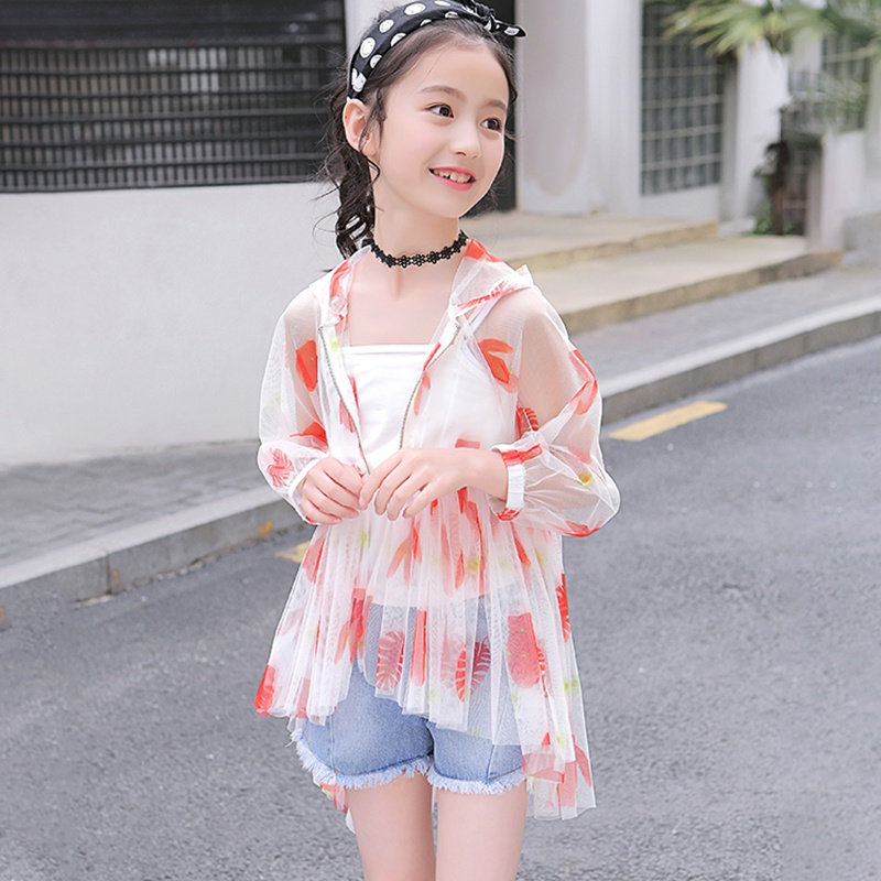 Áo Khoác Tuxedo Chống Nắng Thời Trang Cho Bé Gái