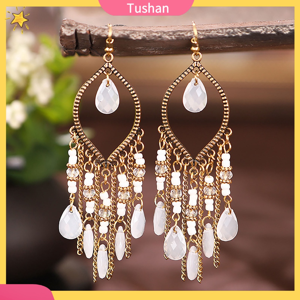 Bông tai nhiều lớp phong cách Bohemia cổ điển sang trọng cho nữ