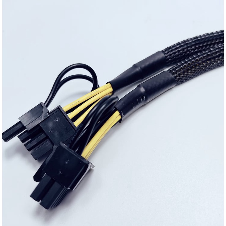 Dây Chia Nguồn Nối Dài Chuẩn 6pin VGA Chia 2 Đầu 8pin VGA Loại 6pin+2