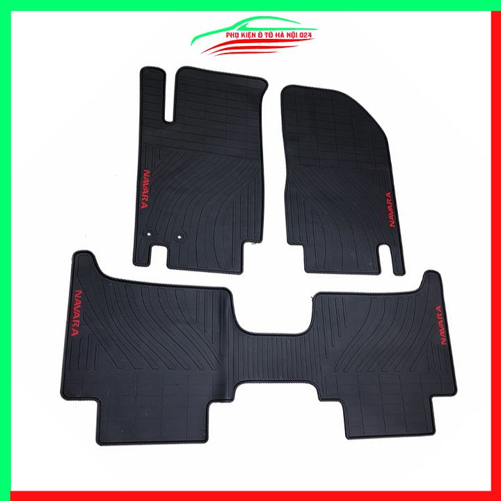 Thảm lót sàn cao su cho xe Navara 2016-2017-2018-2019-2020-2021-2022-2023 hàng chuẩn theo xe chịu lực tốt