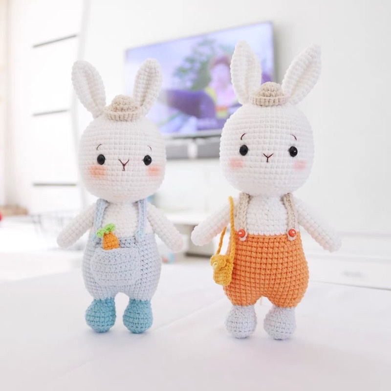 DIY Gói Nguyên Liệu Móc Len Thỏ   Dễ Thương- Quà Tặng Handmade Tự Làm Ý Nghĩa [Có hướng dẫn]