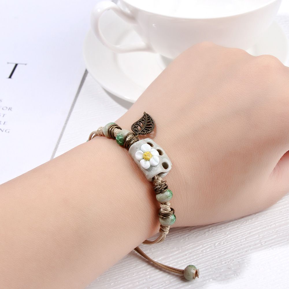 LUOL [Hàng giao ngay]Vòng tay chuỗi hạt dễ thương ngọt ngào thanh lịch sáng tạo cho học sinh nữ