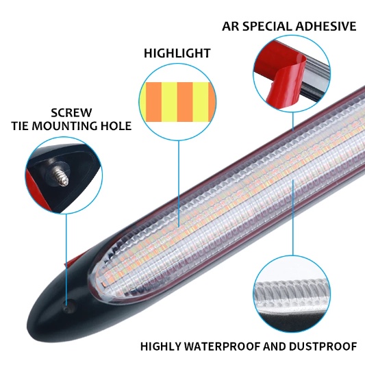 Bộ 2 Đèn Led DRL Ánh Sáng Vàng Chống Nước Dùng Trang Trí Xe Hơi