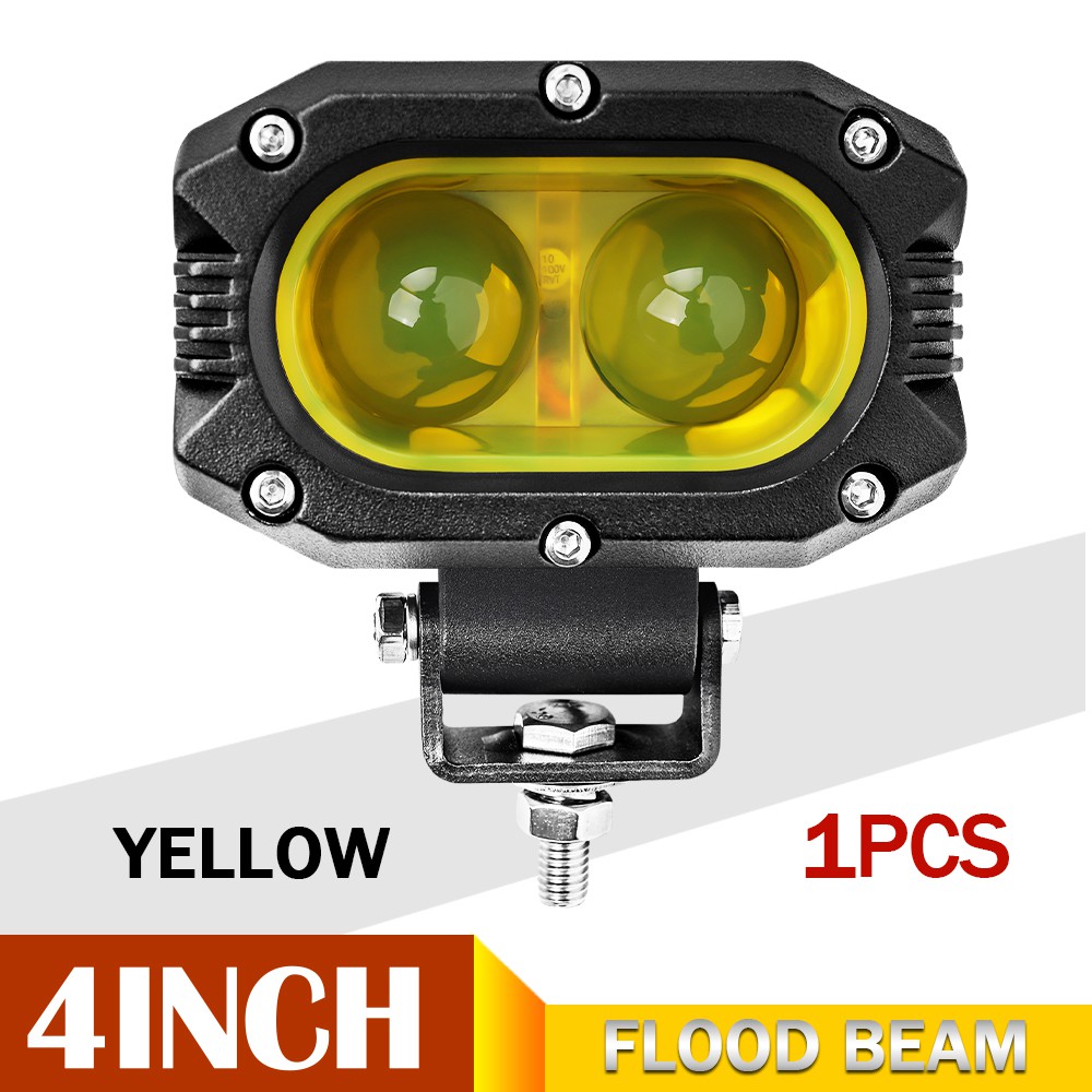 Đèn CO 1 Đèn Sương Mù, Thanh Đèn LED Làm Việc Cho Địa Hình Đèn Chạy Ban Ngày Xe Đèn Pha Thanh LED ATV Màu Vàng 4X4 Cho Lada Xe Tải