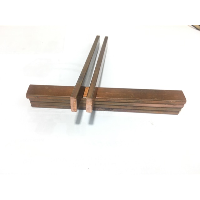 ✅Thanh đồng đỏ chế máy hàn cell pin. 5 x 15mm dài 15cm.