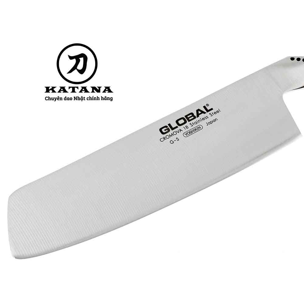 Dao bếp Nhật cao cấp Global G5 Nakiri - Dao thái rau củ(180mm)