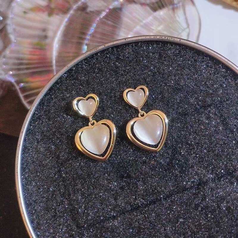 ⚡ Bông Tai Nữ siêu cute ⚡ - Bông Tai Hình Giọt Nước Và Trái Tim Phong Cách HÀN QUỐC 😍
