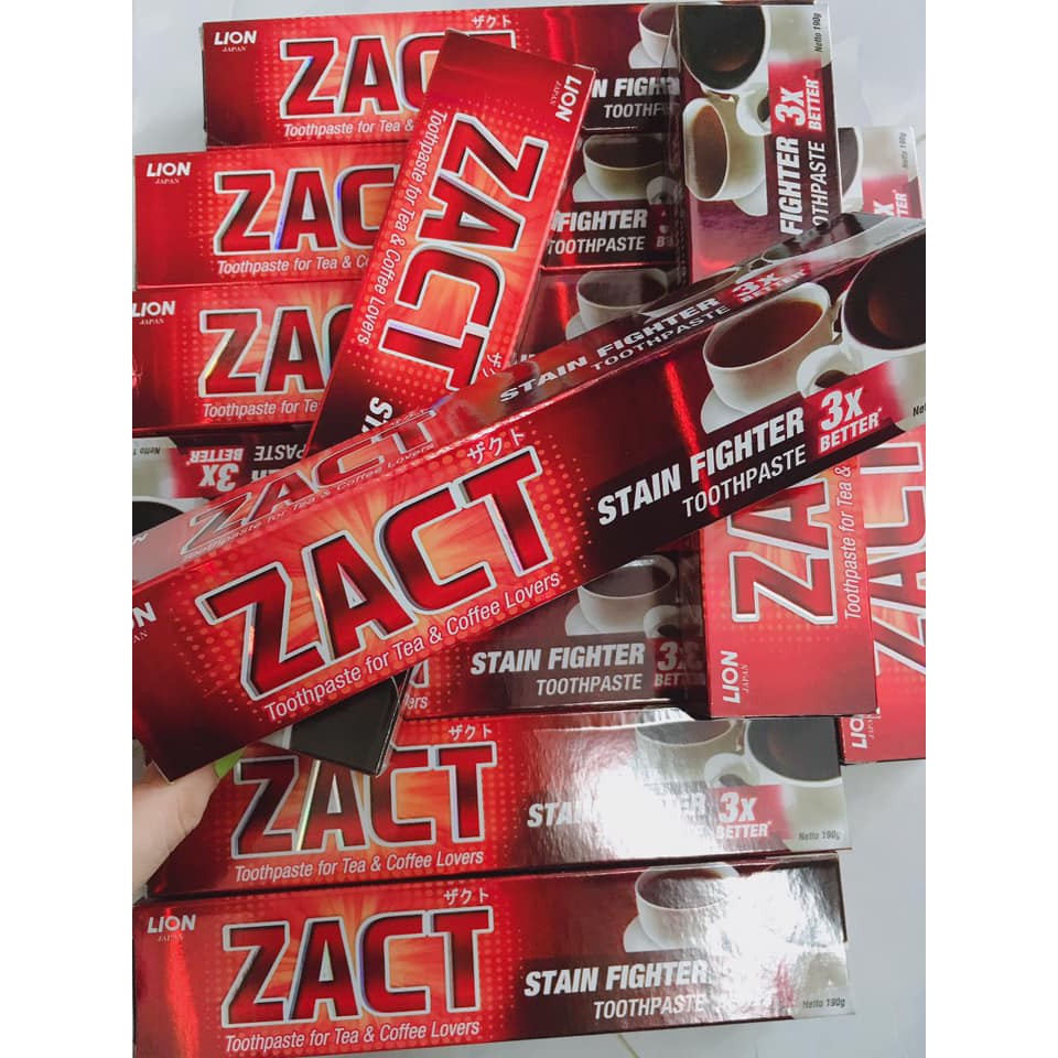 KEM ĐÁNH RĂNG ZACT LION STAIN FIGHTER 190G CHÍNH HÃNG - 4426