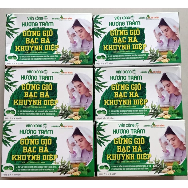 viên xông hương tràm, sả chanh, tía tô, thông đỏ, sản phẩm thiên nhiên hiệu quả trong điều trị covid, hộp 20 viên