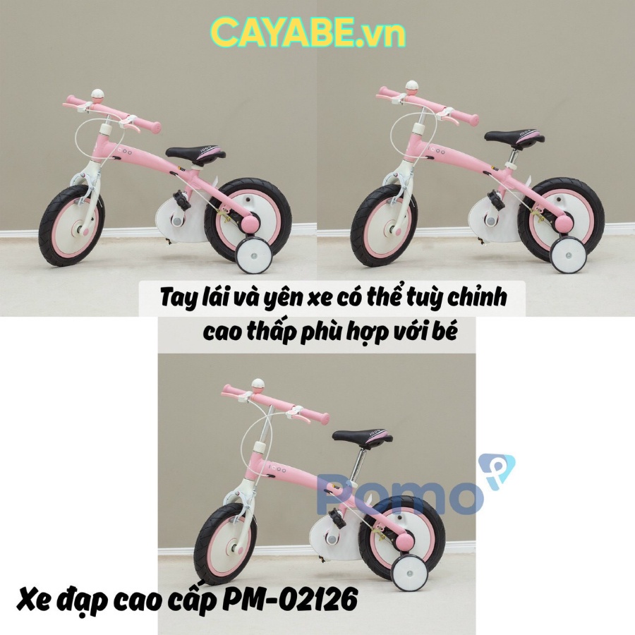XE ĐẠP THỂ THAO TRẺ EM IQOO CAO CẤP PM-02126 CHO BÉ TỪ 2 ĐẾN 7 TUỔI ĐỒNG HÀNH CÙNG BÉ TRÊN MỌI NẺO ĐƯỜNG