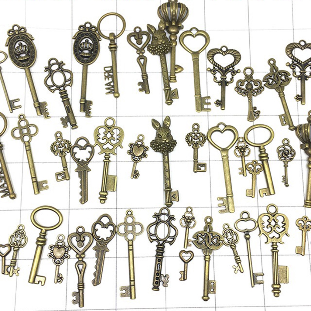 Mặt Vòng cổ Kim Loại Hình Chìa Khóa