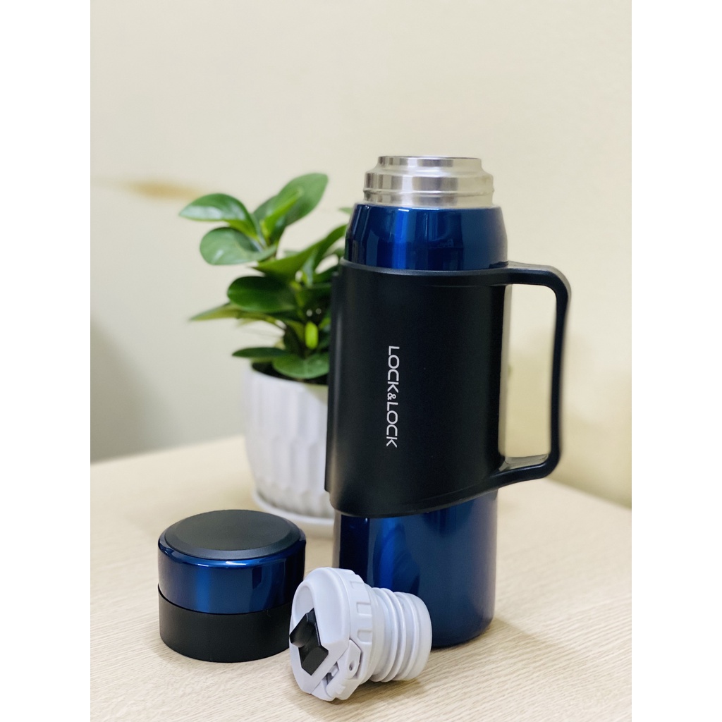 Bình giữ nhiệt có tay cầm Lock&amp;Lock LHC6380FU 1200ml- chính hãng BH 12 tháng