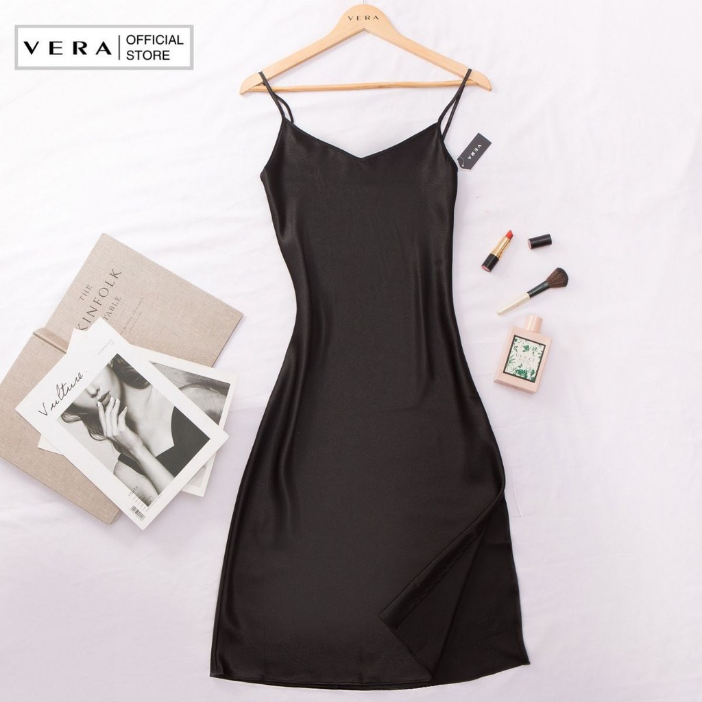 [Mã WABRVR025 giảm 10% đơn 99K] Đầm Vera hai dây satin trơn-0126 | BigBuy360 - bigbuy360.vn