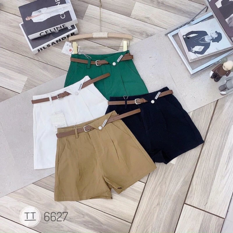 Quần short nữ kèm đai